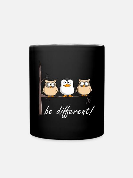 sei individuell - Tasse einfarbig - Schwarz