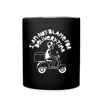 Je ne blâme pas le délai de livraison - Mug uni - noir - Devant