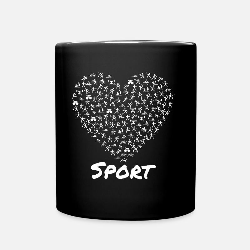 Love Sport blanc - Mug uni - noir