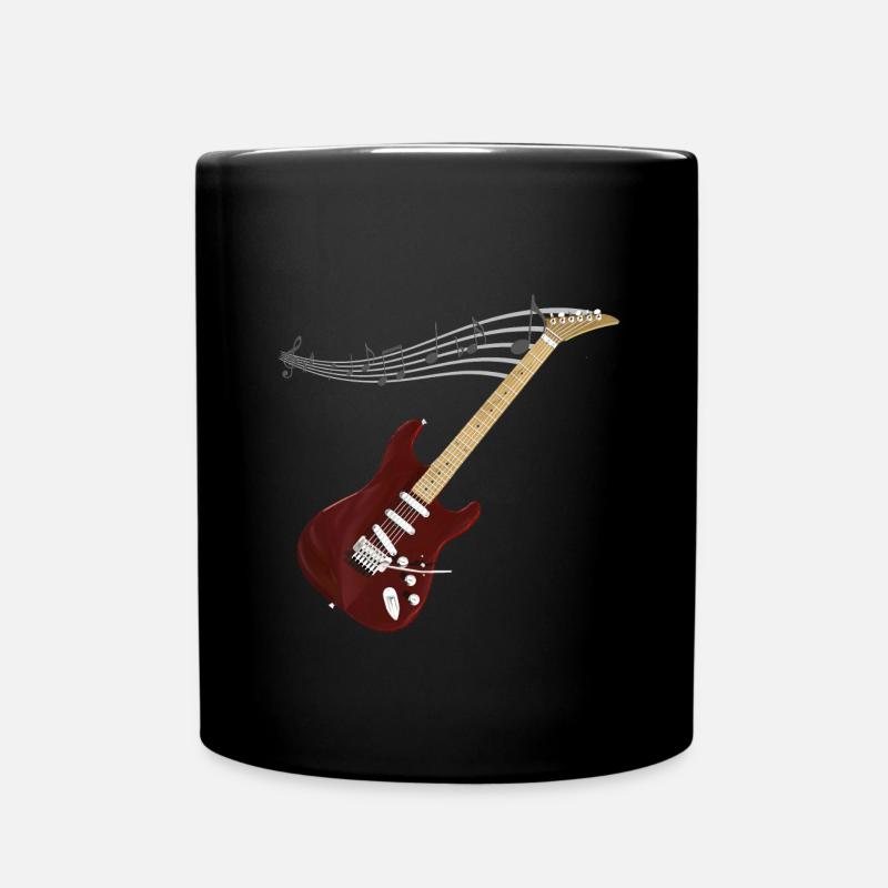 Guitare Guitar Heartbeat - Mug uni - noir