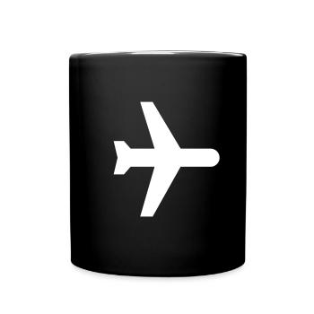 Airplan White - Full Colour Mug - black - Front