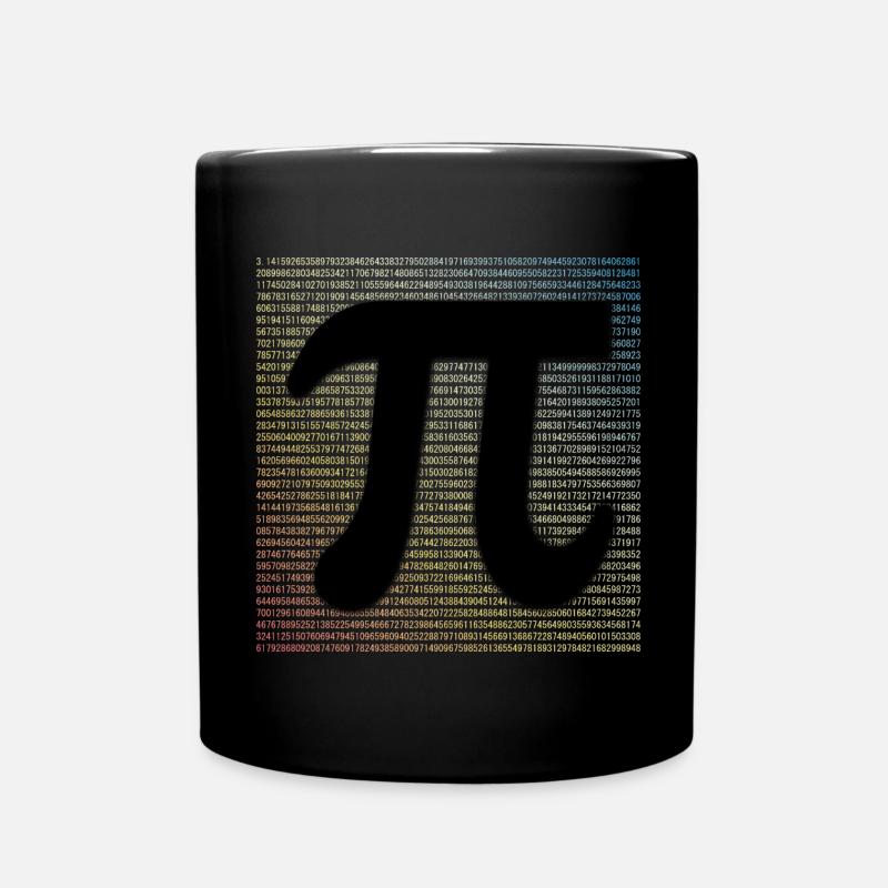 Pi Day Shirt Math Geek Gift - Tasse einfarbig - Schwarz