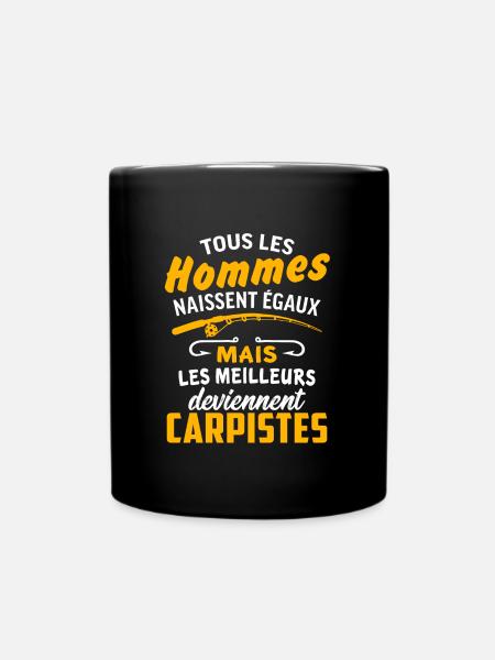 Tous les hommes naissent égaux Meilleurs Carpistes - Mug uni - noir