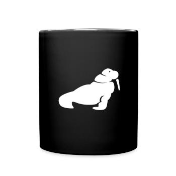 Walrus White - Tasse einfarbig - Schwarz - Vorne