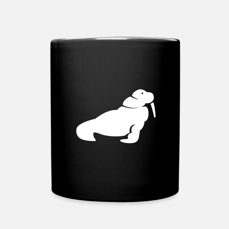Walrus White - Full Colour Mug - black