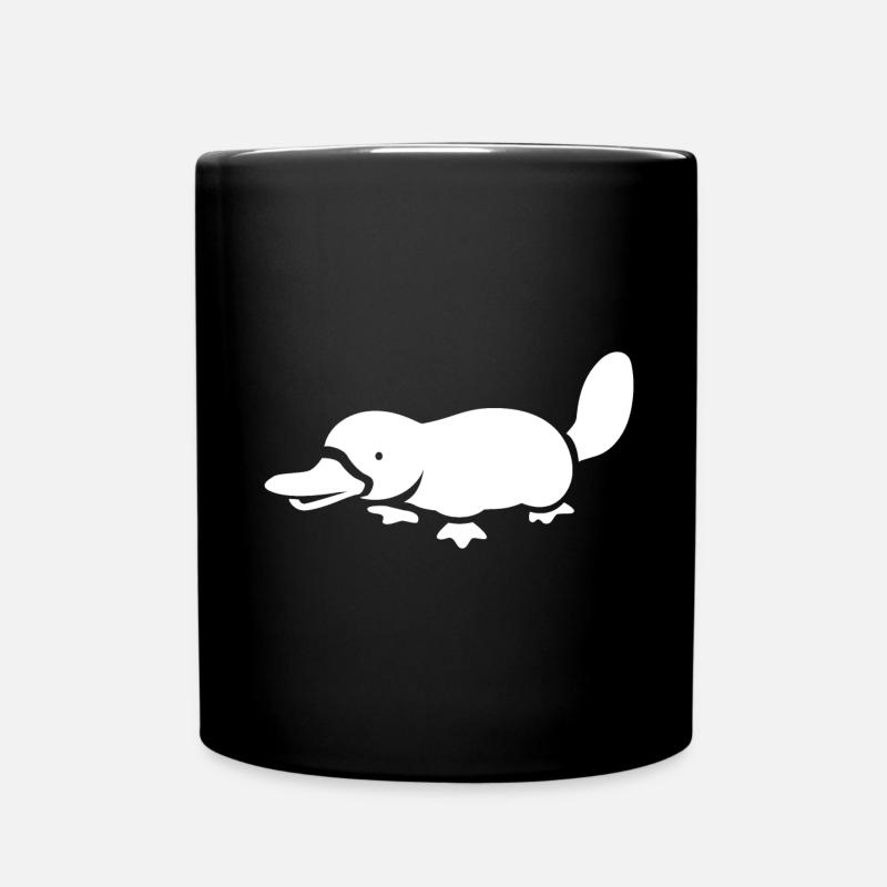 Platypus White - Full Colour Mug - black