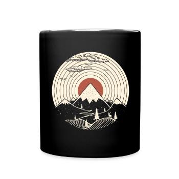 Vinyle Mountain Nature - Mug uni - noir - Devant