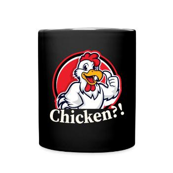 Chicken - Rooster Chicken Egg - Full Colour Mug - black - Front