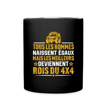 les meilleurs deviennent rois du 4x4 pilote de 4x4 - Mug uni - noir - Devant