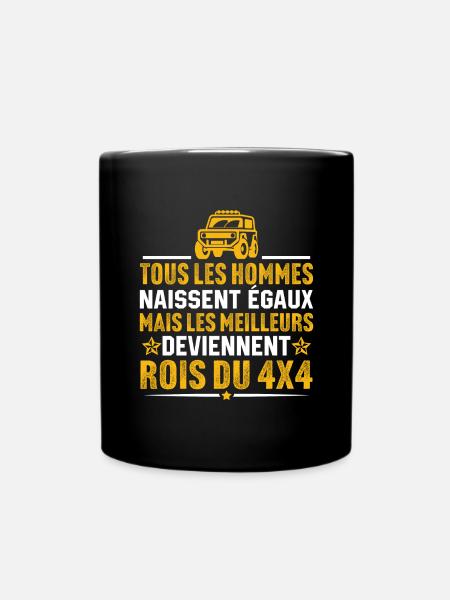 les meilleurs deviennent rois du 4x4 pilote de 4x4 - Mug uni - noir