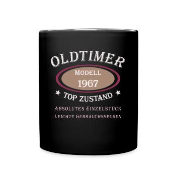 Oldtimer 55th birthday 1967 Absolute unique piece - Full Colour Mug - black - Front