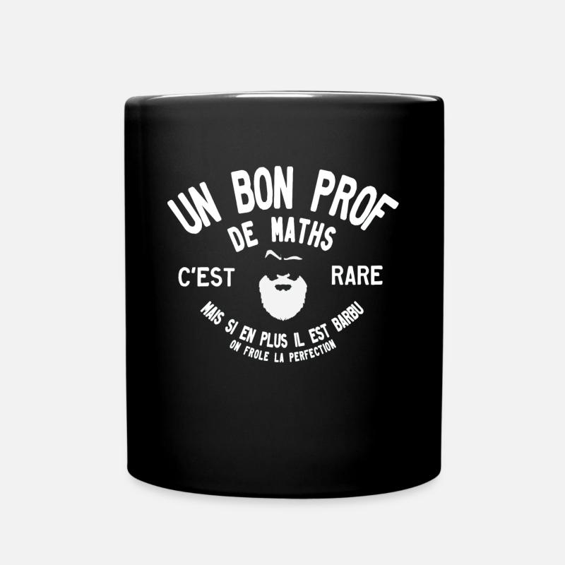 Un bon prof de maths barbu c est rare - Mug uni - noir