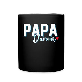 Le Meilleur Papa D'Amour Des Enfants - Mug uni - noir - Devant