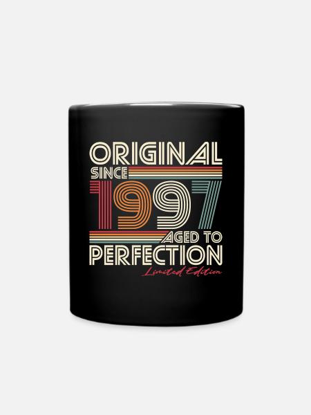 Original 1997 Jahrgang Vintage Retro Geburtstag - Tasse einfarbig - Schwarz