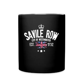 Savile Row city of westminster - Full Colour Mug - black - Front