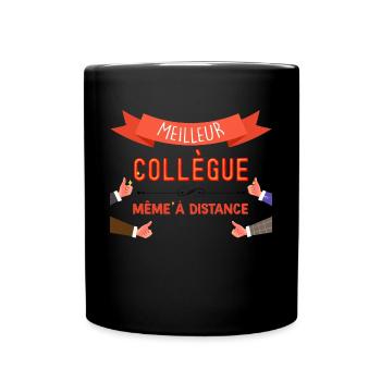 Meilleure collegue Télétravail Cadeau - Mug uni - noir - Devant