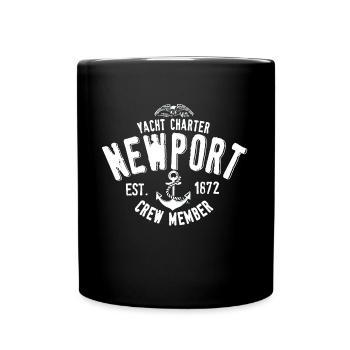 Newport yacht charter - Mug uni - noir - Devant