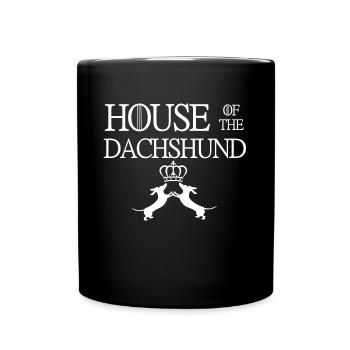 House of the Dachshund - Full Colour Mug - black - Front