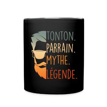 Mon Tonton Est Une Légende - Mug uni - noir - Devant