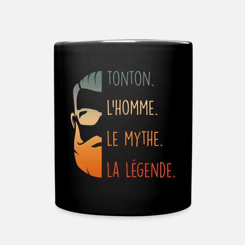 Mon Oncle Mon Tonton Personnage De Légende - Mug uni - noir