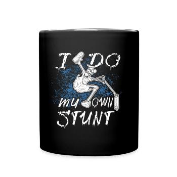 Stunt Scooter Tretroller - Tasse einfarbig - Schwarz - Vorne