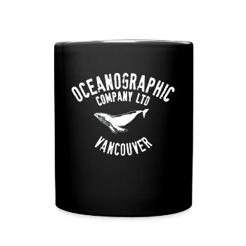 Oceanographic Whale watching Vancouver - Full Colour Mug - black - Front