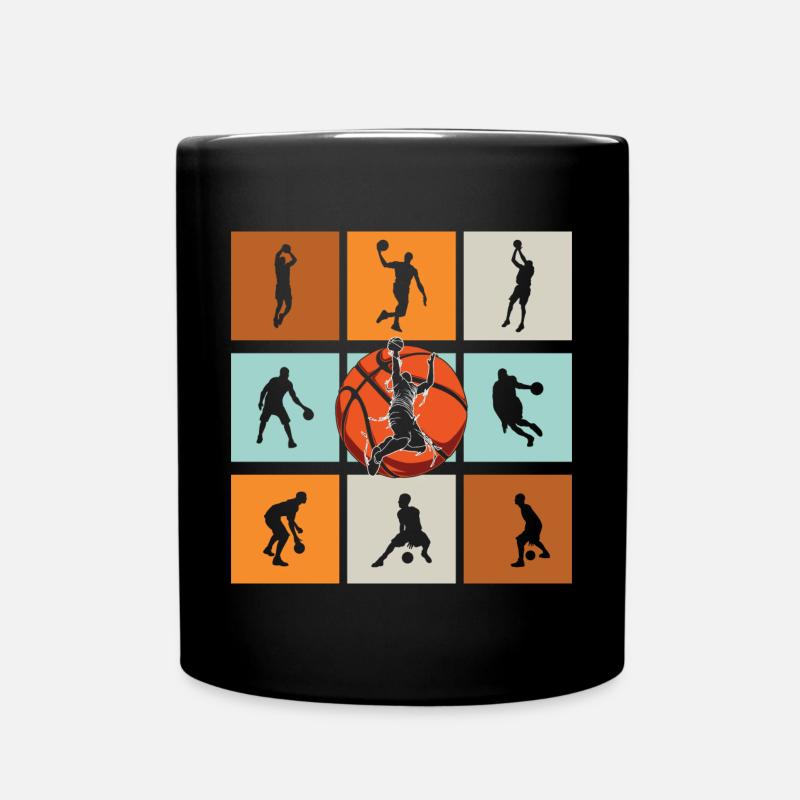 Basketball Basketballer - Tasse einfarbig - Schwarz