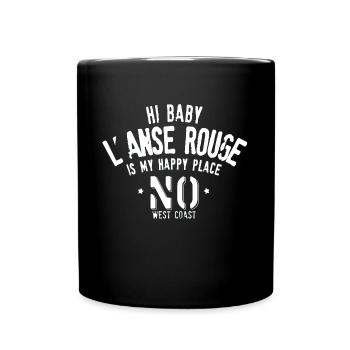 Noirmoutier l anse rouge Happy Place - Mug uni - noir - Devant