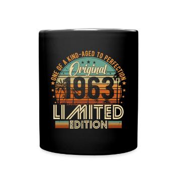 Original 1963 vintage vintage retro birthday - Full Colour Mug - black - Front