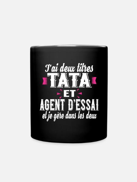 Agent d'Essai Tata Femme Ferroviaire Métier - Mug uni - noir