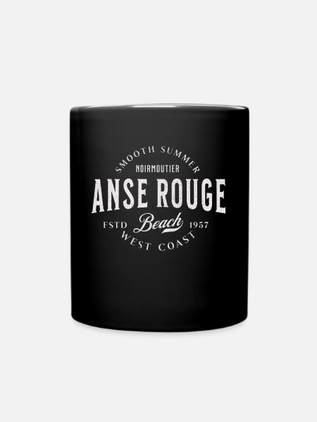 Noirmoutier Anse rouge beach coul - Mug uni - noir