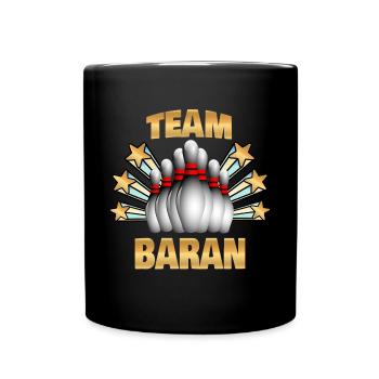 Kegeln Kegel Bowling Baran - Full Colour Mug - black - Front