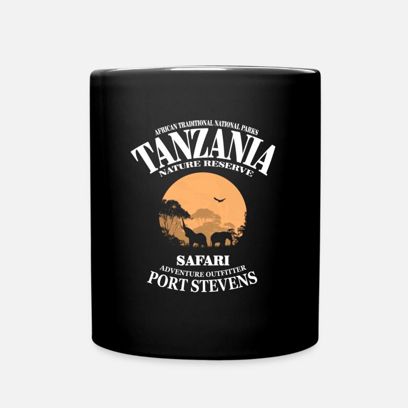 Tanzanie - Tanzanie - Eléphant - Mug uni - noir