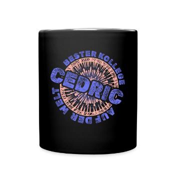 Geschenk für Cedric - Tasse einfarbig - Schwarz - Vorne