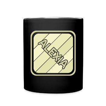 Fille Prénom Nom de jeune fille Alexia - Mug uni - noir - Devant