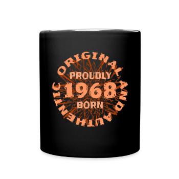 Prozent 1968 - Tasse einfarbig - Schwarz - Vorne