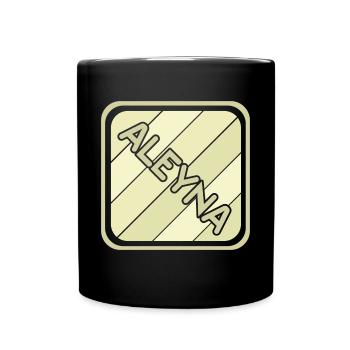 Nom de jeune fille Aleyna - Mug uni - noir - Devant