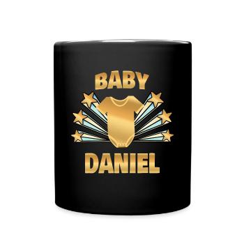 Daniel enceinte - Mug uni - noir - Devant