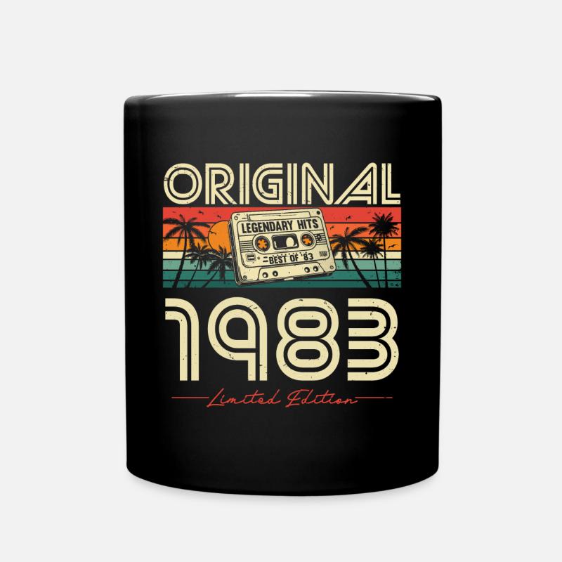 Original 1983 Vintage Vintage Retro Birthday - Mug uni - noir
