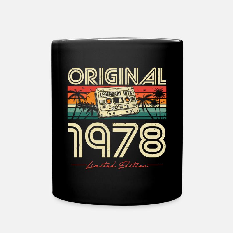 Original 1978 Vintage Vintage Retro Birthday - Mug uni - noir