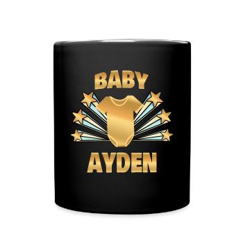 Schwanger Ayden - Tasse einfarbig - Schwarz - Vorne