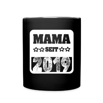 seit 2019 - Tasse einfarbig - Schwarz - Vorne