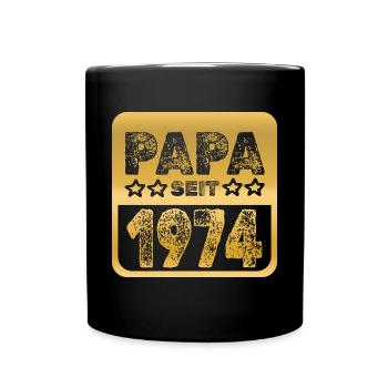 seit 1974 - Tasse einfarbig - Schwarz - Vorne