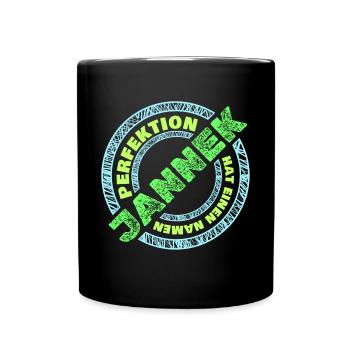 Perfektion Jannek - Tasse einfarbig - Schwarz - Vorne