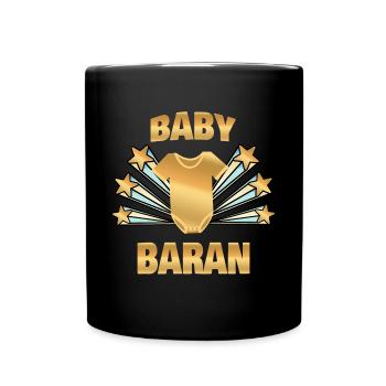 Pregnant for Baran Birth Born - Full Colour Mug - black - Front