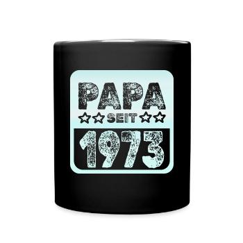Jahr 1973 - Tasse einfarbig - Schwarz - Vorne