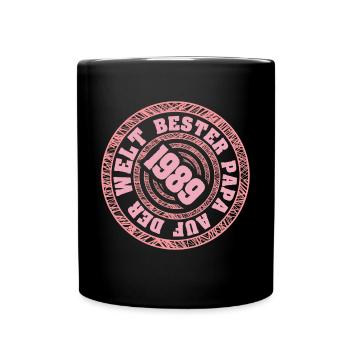 Papa 1989 - Tasse einfarbig - Schwarz - Vorne