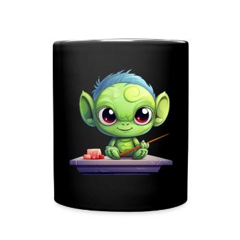 Côtelettes de sushi extraterrestres extraterrestres extraterrestres extraterrestres Japon - Mug uni - noir - Devant