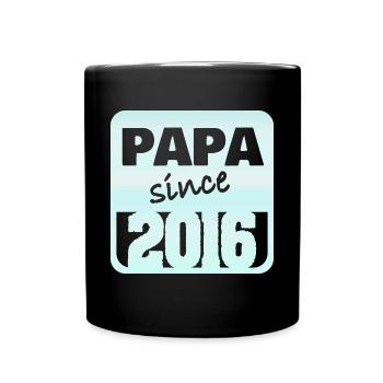 Vater 2016 - Tasse einfarbig - Schwarz - Vorne