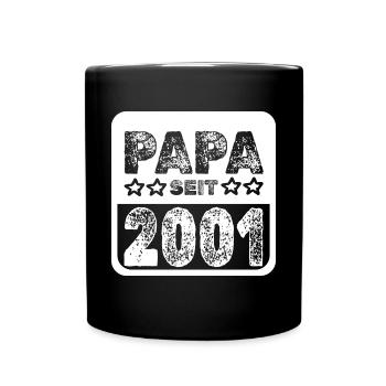 seit 2001 - Tasse einfarbig - Schwarz - Vorne